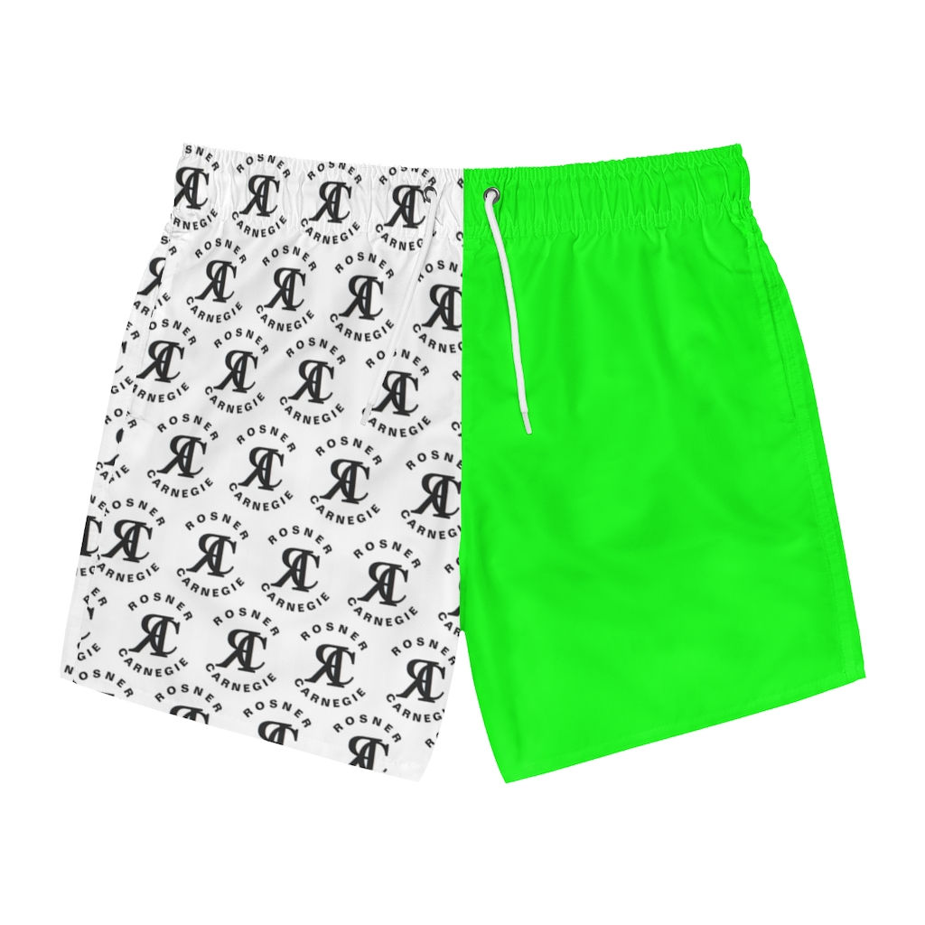 ROSNER CARNEGIE KZN® FY-KZN-M-SW-T-1000-1 MONO MENS SWIM TRUNKS - NEON LIME