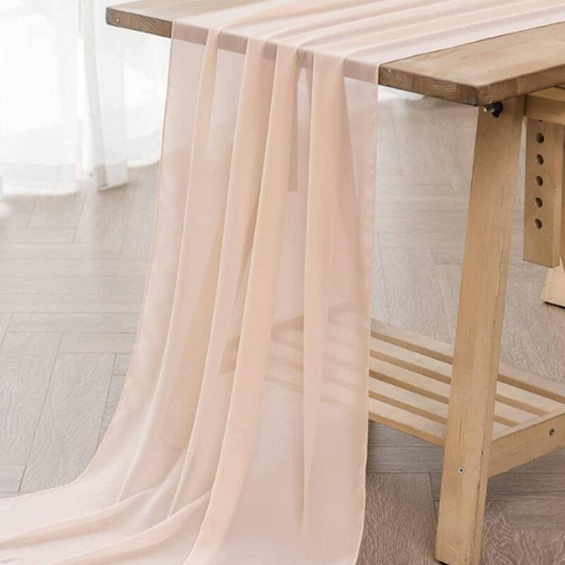 Thumbnail: Chiffon Table Flag Wedding Birthday Party Bride Shower Outdoor Decorative Table