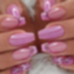 Thumbnail: 24pcs French Style False Nails Glitte Design Fake Nail Patch Mid Length Coffin 