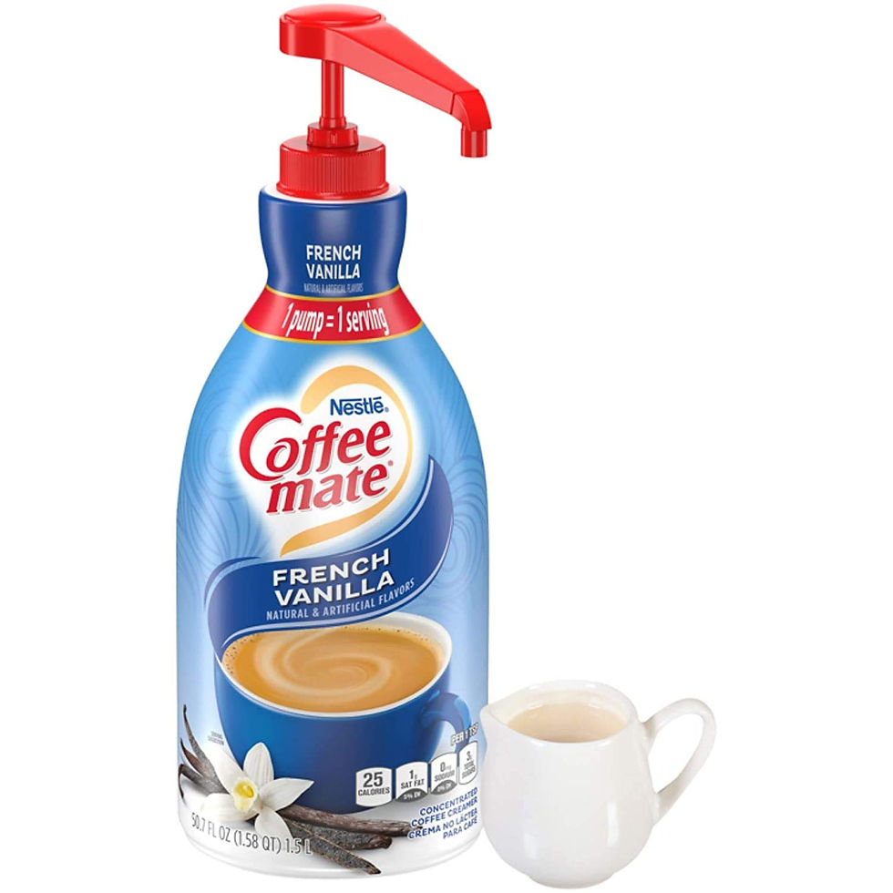 Thumbnail: Nestle Coffee mate Coffee Creamer, French Vanilla, Concentrated Liquid Pump Bot
