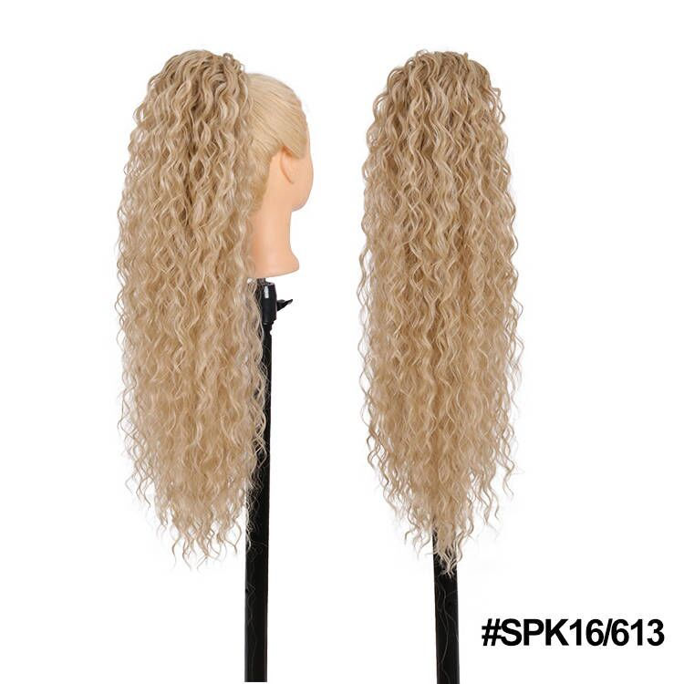 Thumbnail: JULIANNA Synthetic Long Body Wavy Drawstring Ponytail for Women Synthetic Wave 