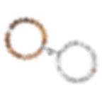 Miniaturbild: Hot Sale 2Pcs/Set Beads Bracelet For Lovers Natural Stone Distance Heart Magnet