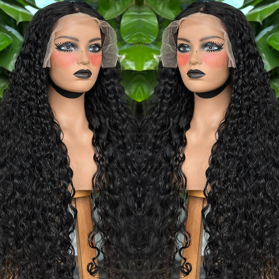 Thumbnail: 40 Inch 13x6 Hd Lace Frontal Curly Human Hair Wigs Human Hair Deep Wave Lace Fr