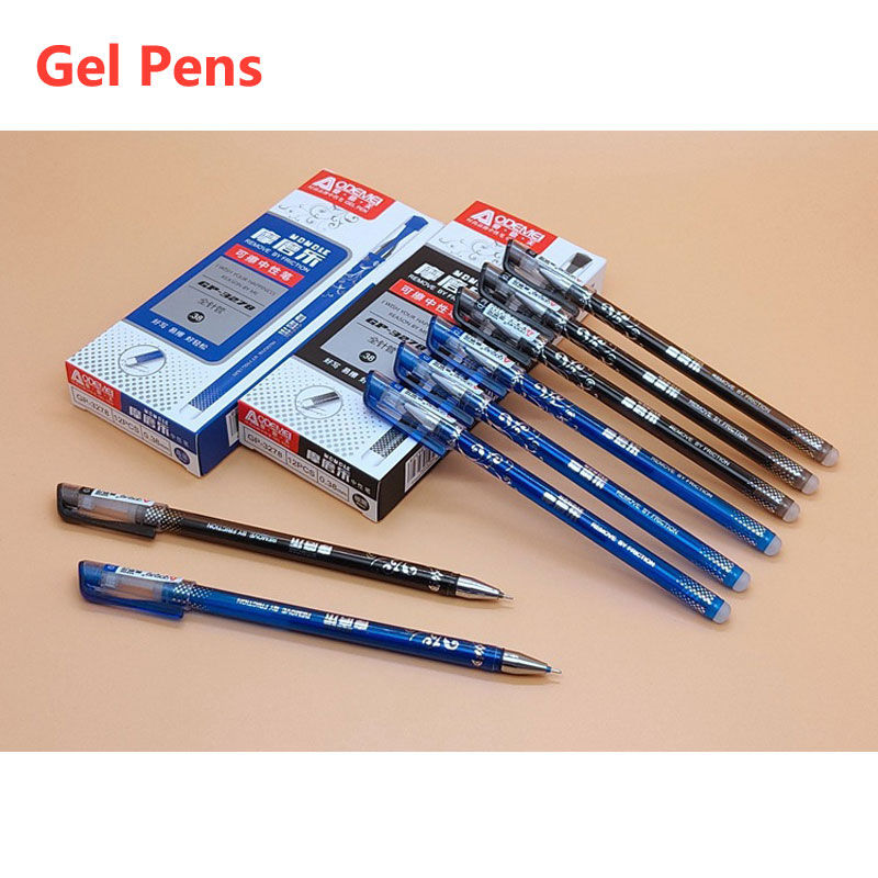 Black Blue Red Erasable Gel Pens Ink Gel Pen Set Refill 0.5mm Ballpoint Pen Sch