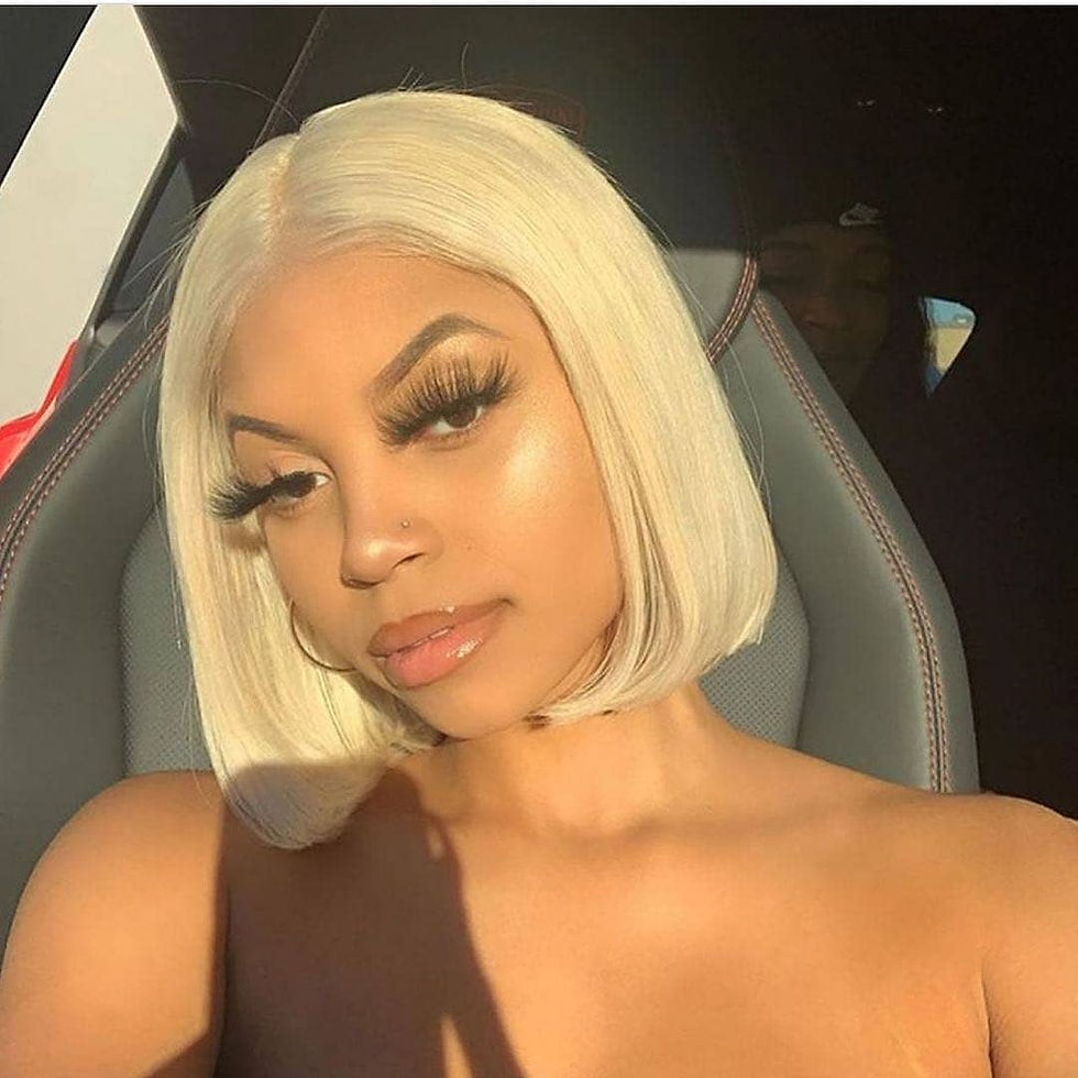 13x4 13x6 Short Bob Wig 613 Honey Blonde Color Brazilian Straight Bob Wig Lace