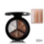 Thumbnail: 3 Colors Shimmer Glitter Eye Shadow Palette Makeup Copper Bronzer Sliver Grey M