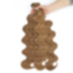 Thumbnail: Wholesale Price Body Wave Bundles Synthetic Natural Hair Extensions Blonde Hair