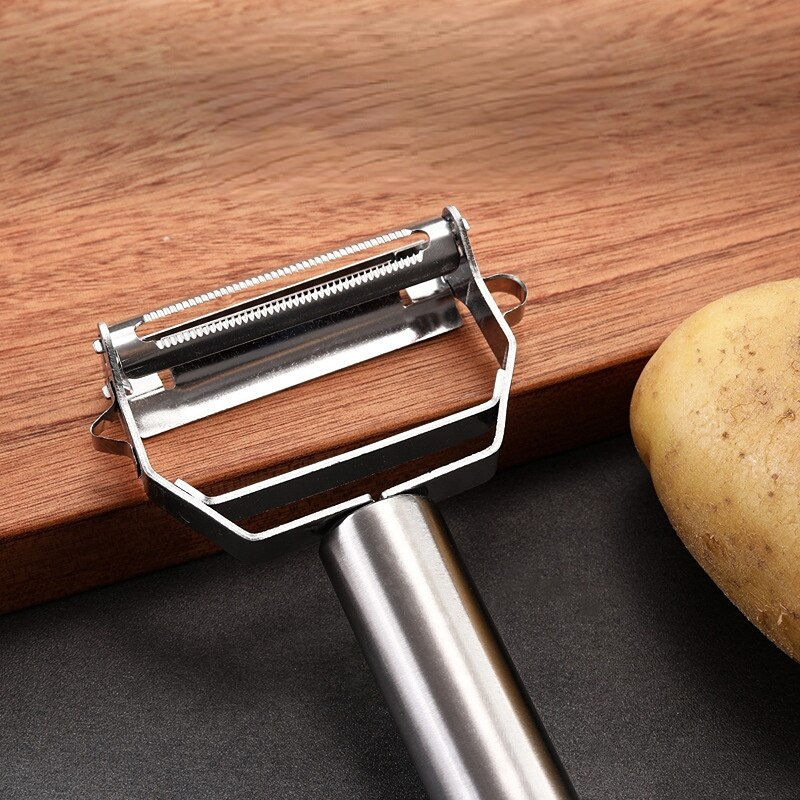 Thumbnail: Stainless Steel Peeler Potato Carrot Cucumber Grater Fruit Vegetable Multifunct