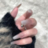 Thumbnail: 24pcs Simple Style Nail Art Colorful Lines Fake Nails In Shape Of Water Drop Pr