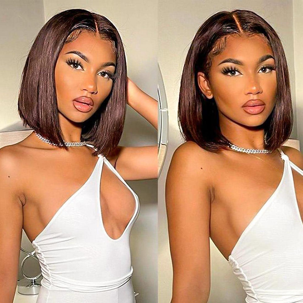 V Part Straight Chocolate Brown Wigs Human Hair No Leave Out Glueless Upgrade U
