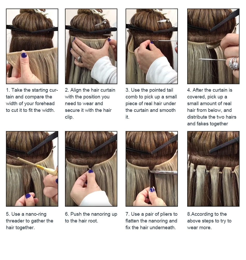 Thumbnail:  Natural Hair Extensions Human Hair Bundles Brazilian Straight Hair Extension B