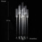 Thumbnail: 5pcs10pcsAcrylic Candelabra 9 Heads Candle Holders Wedding Candlesticks Flower 