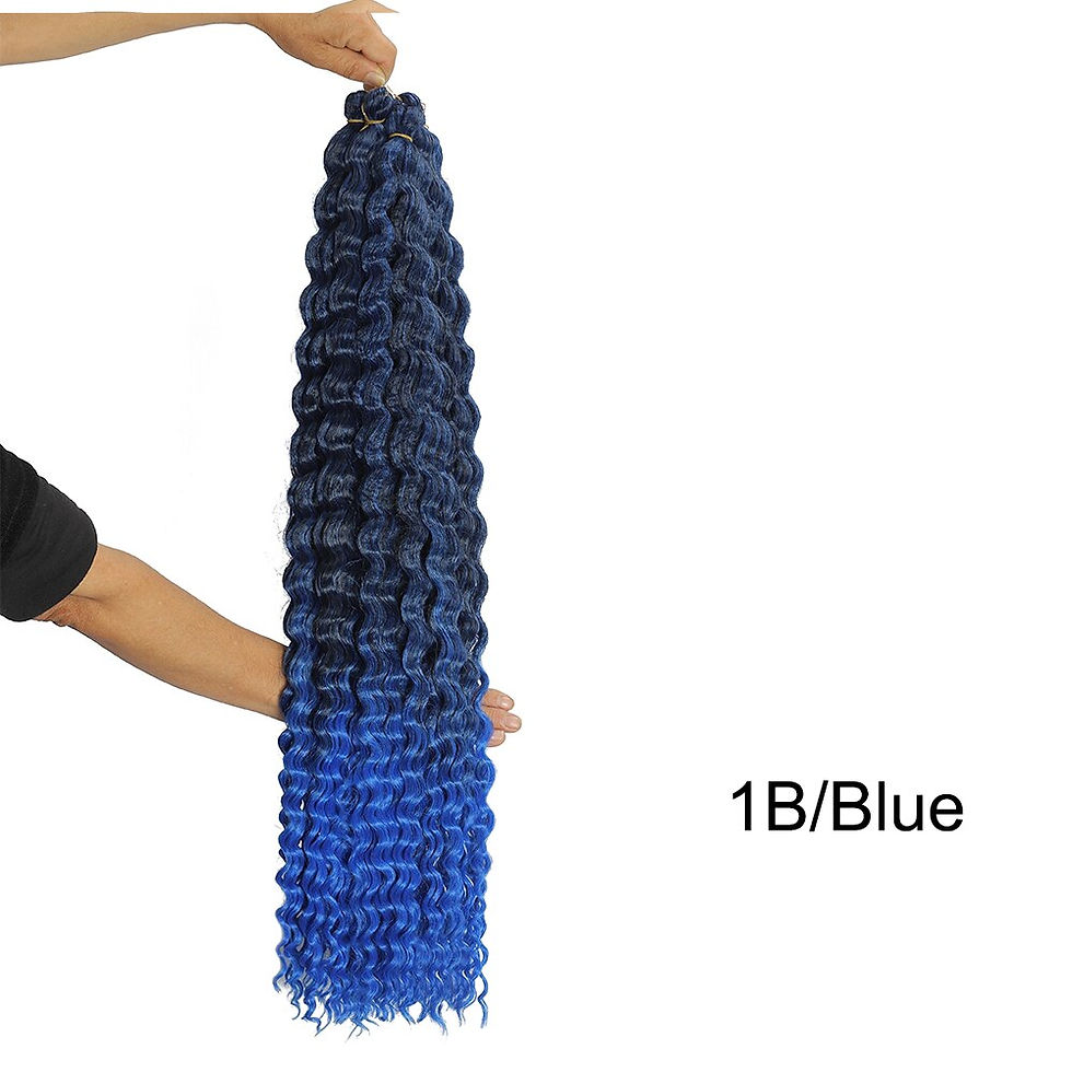 Thumbnail: 30 Inch Ocean Wave Crochet Hair 3 packs Wave Deep Twist Braiding Hair Deep Ripp