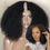 Thumbnail: Soft Long Natural Black Short Bob Kinky Curly U Part Wig European Remy Human Ha