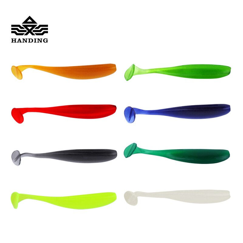 Thumbnail: HANDING PVC Material 5/7/9cm 15Pcs T-Tail Grub Worm Baits Fish Tackle Accessory
