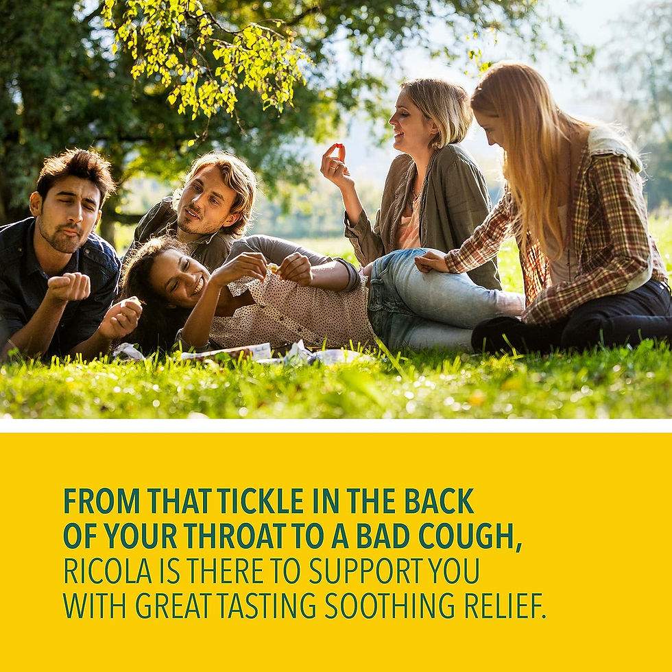 Thumbnail: Ricola Big Bag Sugar Free Cough Drops Drops 2245, Lemon, lemon mint, 45 Count, 