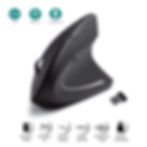 Miniaturbild: Vertical Mouse Ergonomic 2.4GHz Wireless Optical Mice 3 Adjustable DPI 800/1200