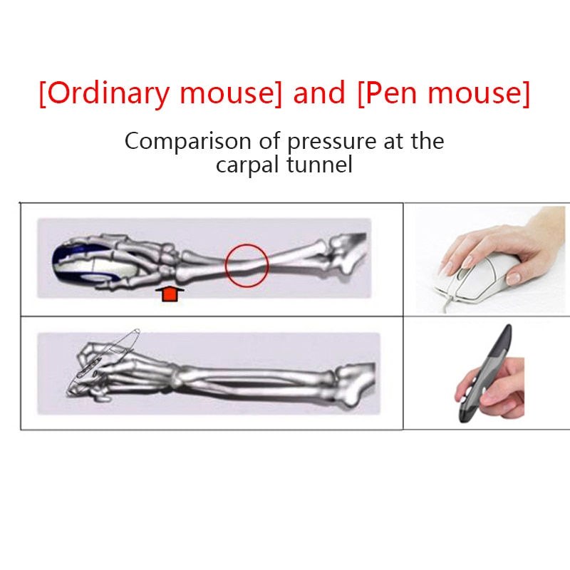 Thumbnail: UTHAI New 2.4G Wireless Mouse Pen Personality Creative Vertical Pen-Shaped Styl