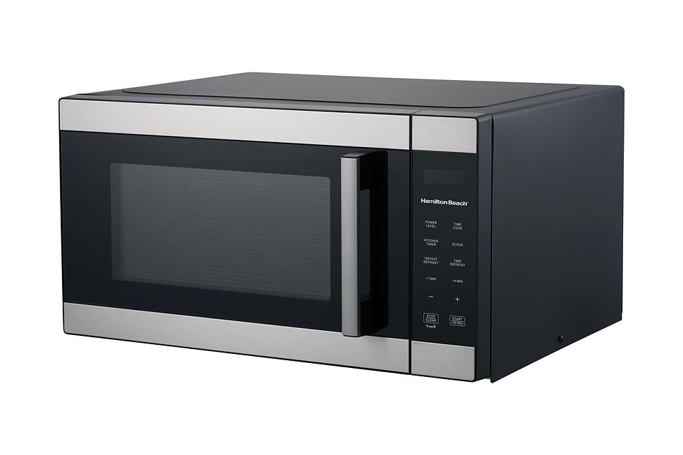Thumbnail: Hamilton Beach 1.6 Cu ft Sensor Cook Countertop Microwave Oven, 1100 Watts, Sta