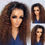 Miniaturbild: 26Inch Soft Ombre Blonde Long Kinky Cruly Lace Front Wig for Black Women 180Den