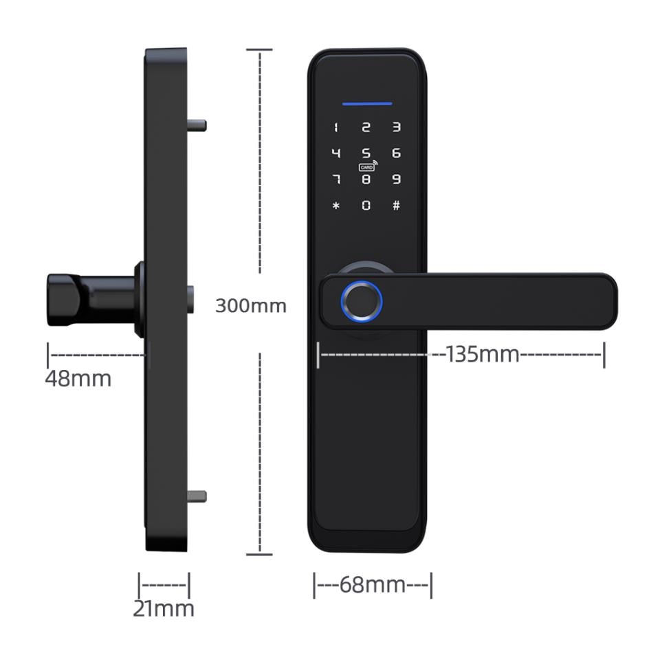 Thumbnail: Tuya Zigbee Door Locks Biometric Fingerprint Locker Hotel Airbnb Smart Entry Ho