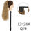 Thumbnail: 34Inches Synthetic Wavey Long Natural Hair Ponytail Extension Wrap Around Clip 