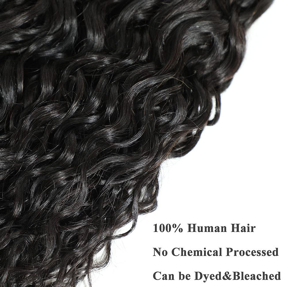 Thumbnail: Water Wave Human Hair Bundles with Frontal 10A Ear to Ear 13x4lace Frontal Braz
