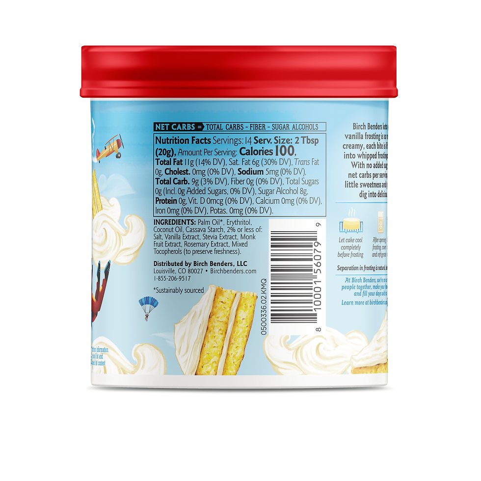Thumbnail: Birch Benders Keto Vanilla Frosting, 10oz