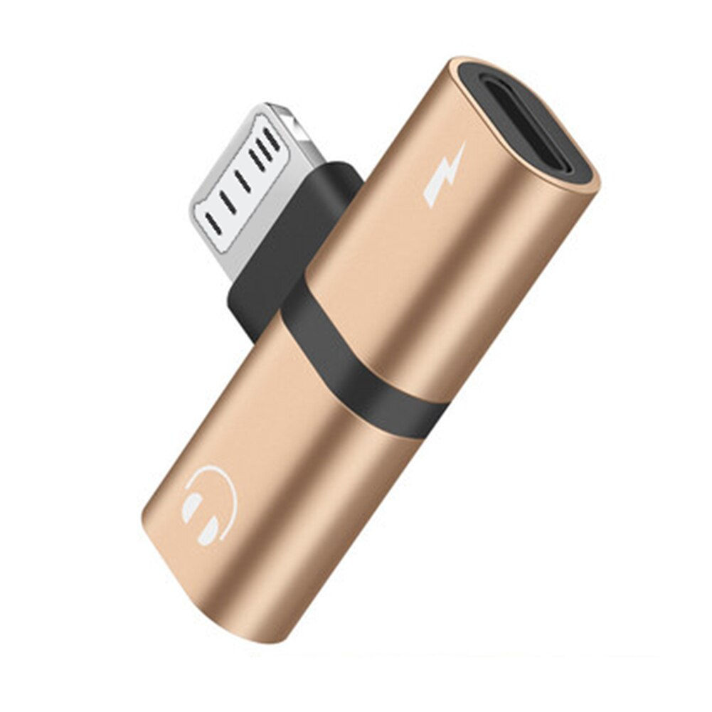 Lighting To AUX Dual C-por Adapter Headphone Jack Lighting To Dual Lighting Ada