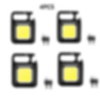 Thumbnail: Mini LED 500mah Cold White Work Light Portable Pocket Flashlight Keychains USB 