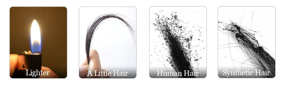 Thumbnail: Halo Hair Wire in Hair Extensions Human Hair Straight Fish Line Natural Hair Ex