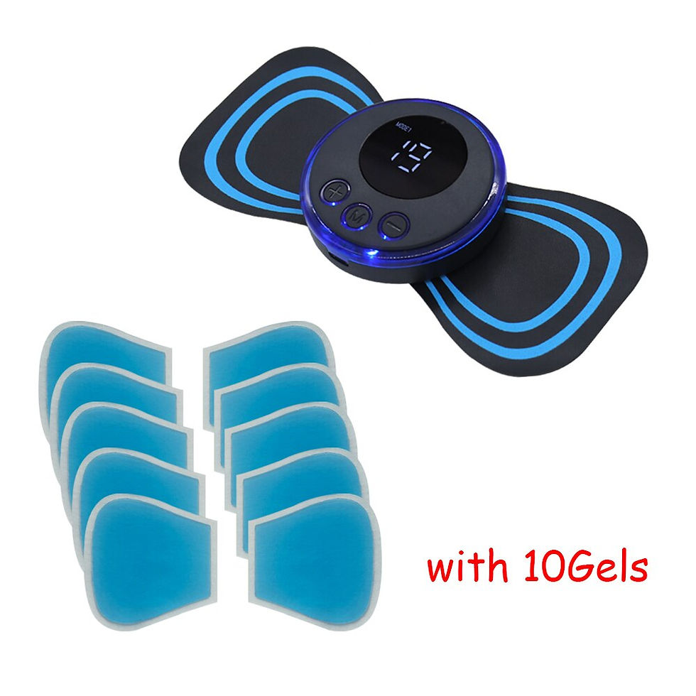 Thumbnail: Neck Rechargeable Massager EMS Electric Cervical Massage Patch Low Frequency Pu