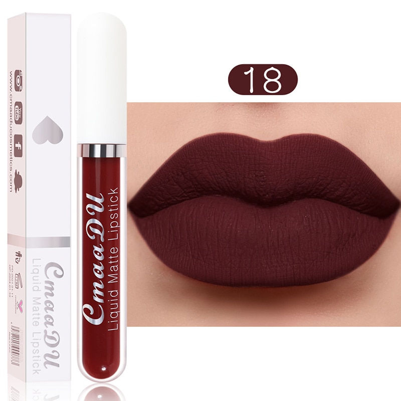 Miniatura: Sexy Long Lasting Velvet Matte Lip Gloss Liquid Lipstick Lip Makeup Women Beaut