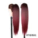 Thumbnail: JULIANNA Synthetic Drawstring 28inch Long Smooth Kinky Straight Ponytail Extens