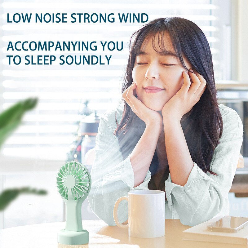 Thumbnail: Handheld Small Fan Cooler Portable Small Usb Charging Fan Mini Silent Charging 