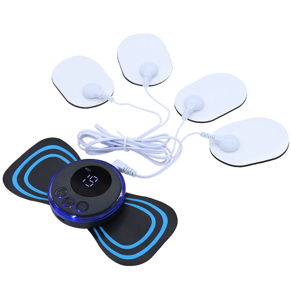 Thumbnail: Neck Rechargeable Massager Lcd Display EMS Electric Cervical Massage Patch Pain