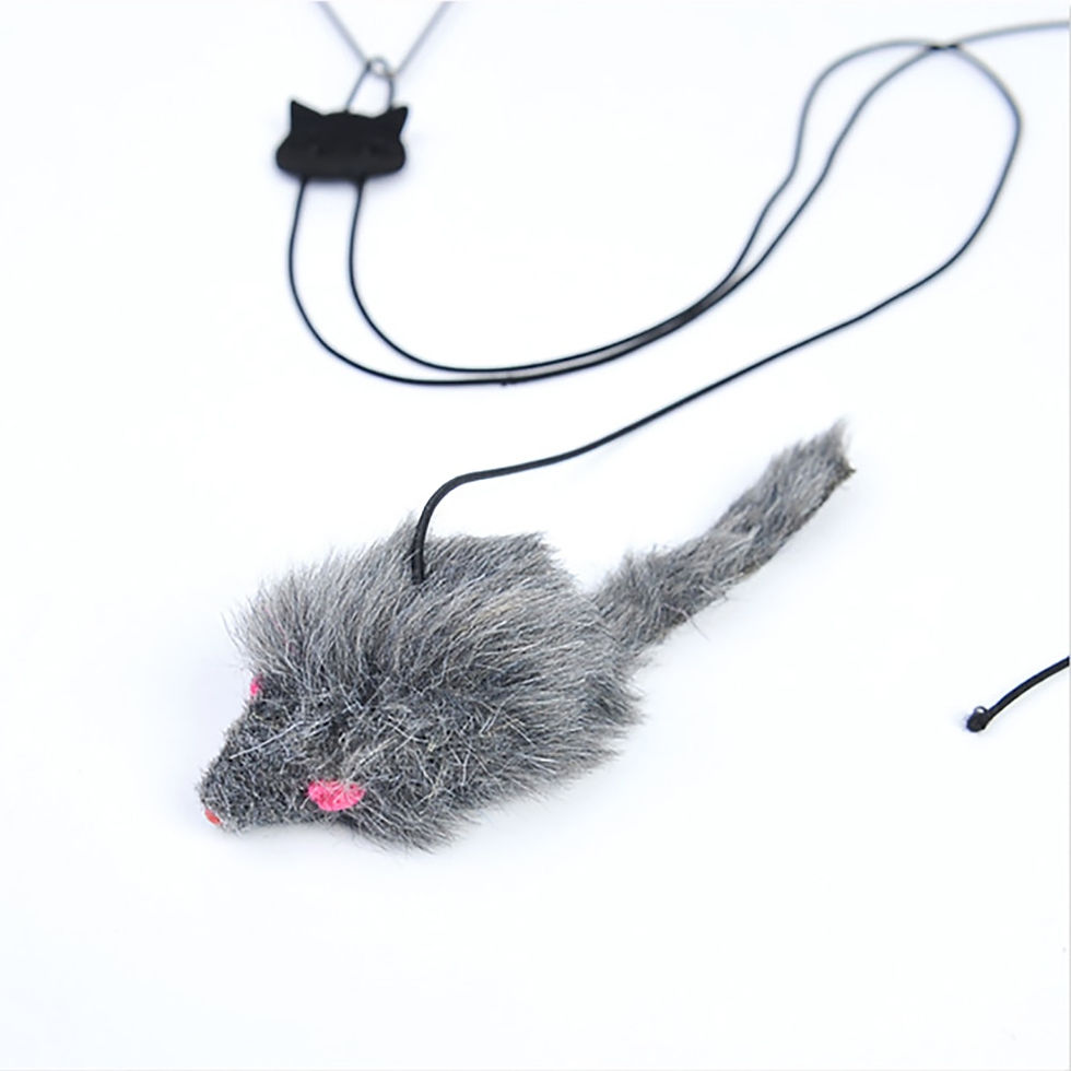 Thumbnail: Cat Toys Hanging Elastic Rope Door Retractable Interractive Toys Mouse Adjustab