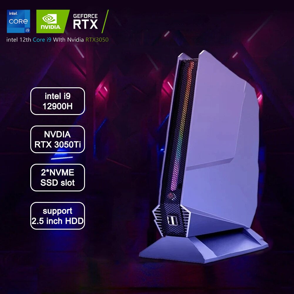 Eglobal F10 Mini PC Intel Core i9 12900H i7 12700H With Nvidia RTX 3050 Gaming
