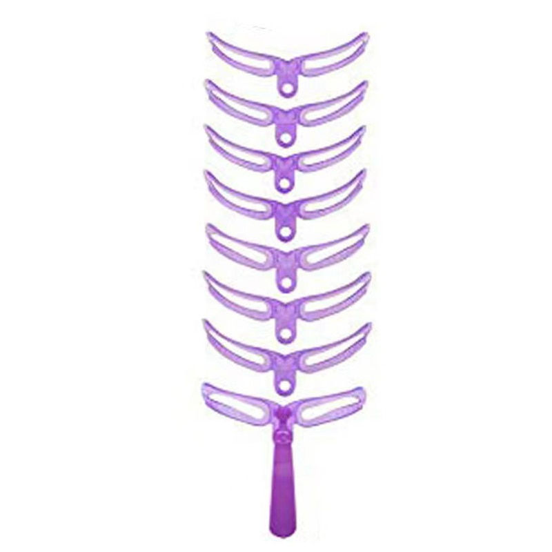 Thumbnail: 4/8Pcs Reusable Eyebrow Shaping Brow Template Eyebrow Stencils DIY Drawing Guid