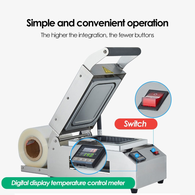 Thumbnail: 110V/220V Commercial Portable Vacuum Sealer Hand Press Packaging Machine Dispos