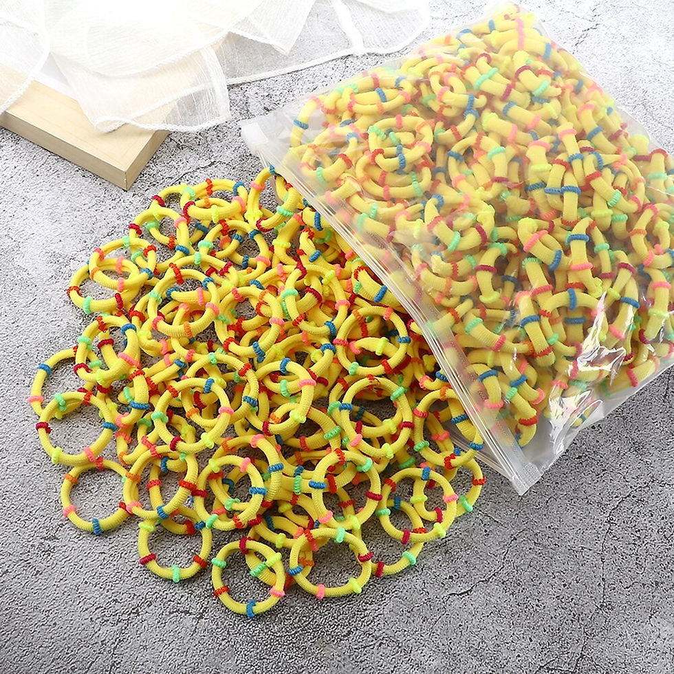 Thumbnail: 50/100PCS/Set Girls Small 3cm Elastic Hair Bands Colorful Children Nylon Scrunc