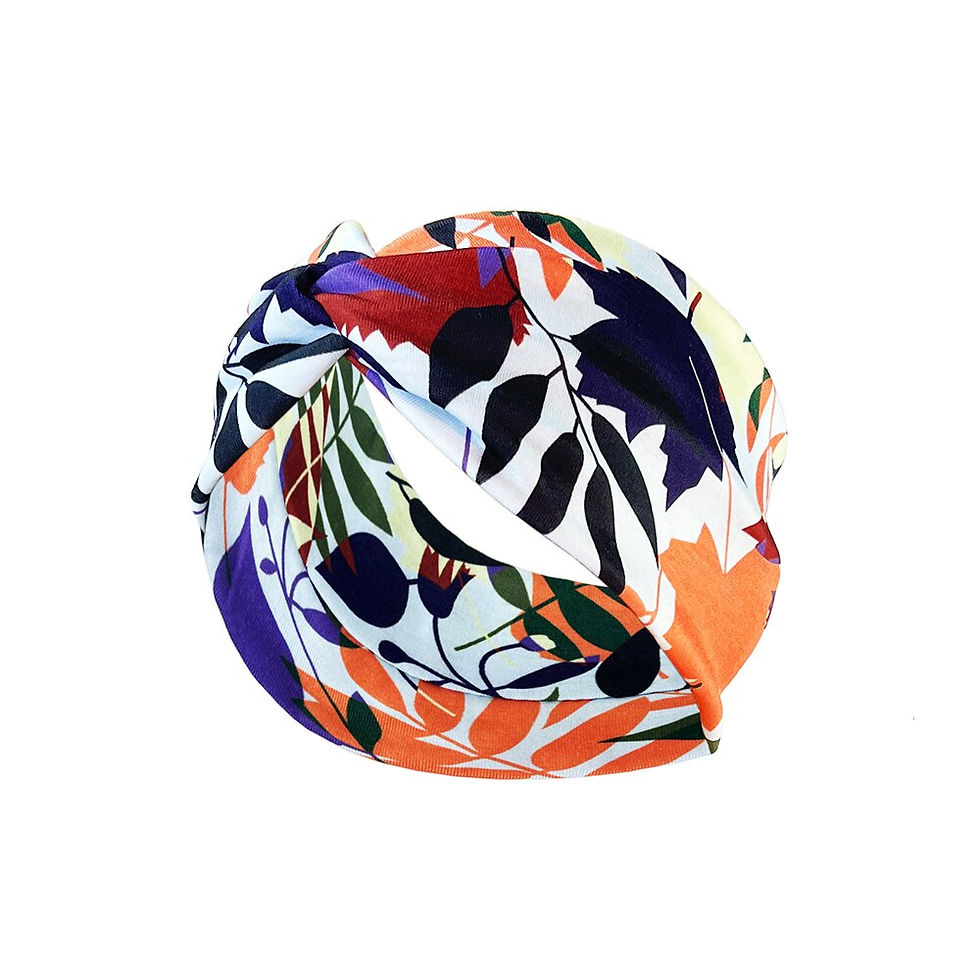 Thumbnail: Head Bands Cross Elasticity Hair Band Bandana Print Head Wrap Beauty Sports Hea