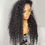Miniaturbild: 13x4 Water Wave Lace Front Wigs For Black Women Pre Plucked With Baby Hair Curl