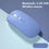 Miniaturbild: Macaron Rechargeable Wireless Bluetooth Mouse 2.4G USB Mice For Android Windows