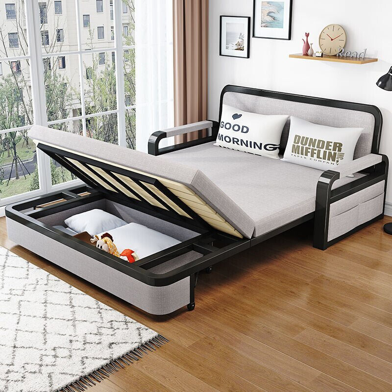Thumbnail: Small Single Multifunctional Living Room Sofas Folding Bed Lazy Modern Sofa Nor