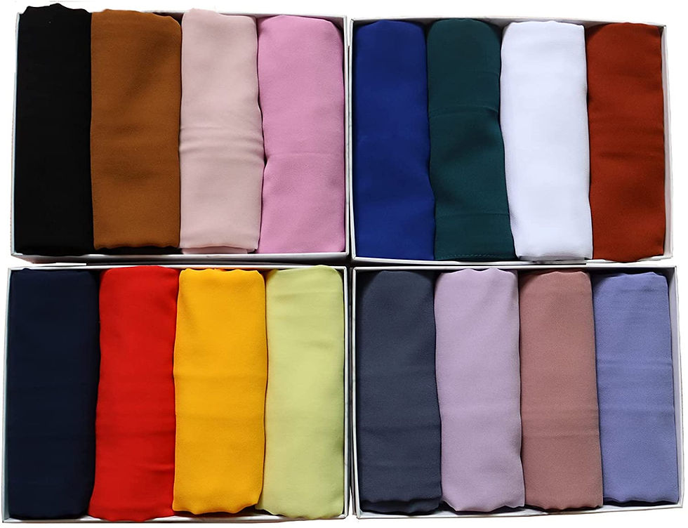Thumbnail: New Premium Plain Chiffon Scarf Muslim Hijab Instant Shawl Soft Ball Bubble Chi