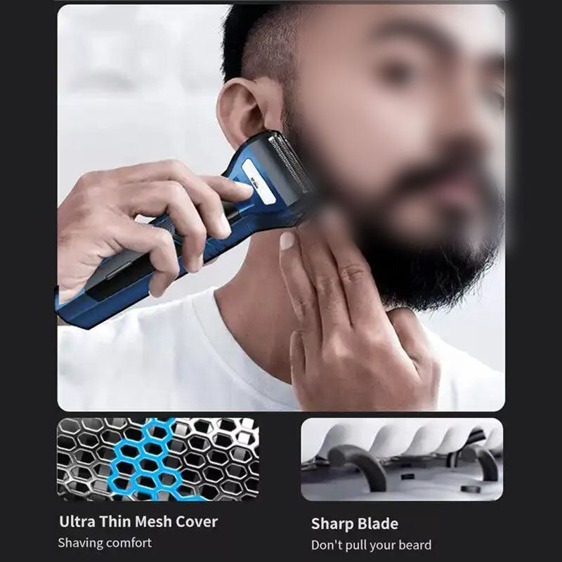 Thumbnail: 3 in 1 Shaver Nose Beard Shaver Trimmer Multi Functional Beard Shaving Machine 