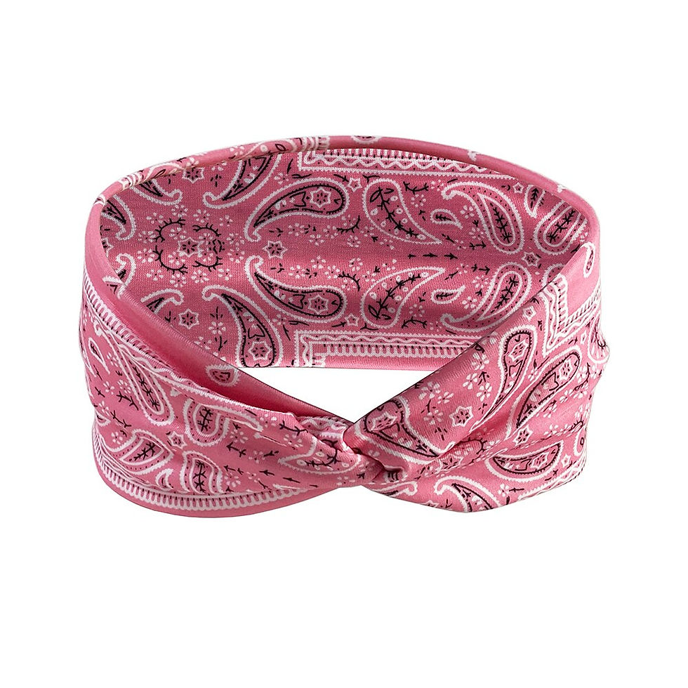 Thumbnail: Head Bands Cross Elasticity Hair Band Bandana Print Head Wrap Beauty Sports Hea