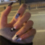 Thumbnail: 24pcs French Style False Nails Glitte Design Fake Nail Patch Mid Length Coffin 