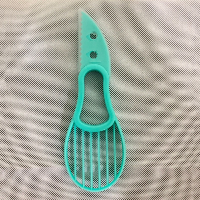 Thumbnail: 3 In 1 Avocado Slicer Shea Corer Butter Fruit Peeler Cutter Pulp Separator Plas